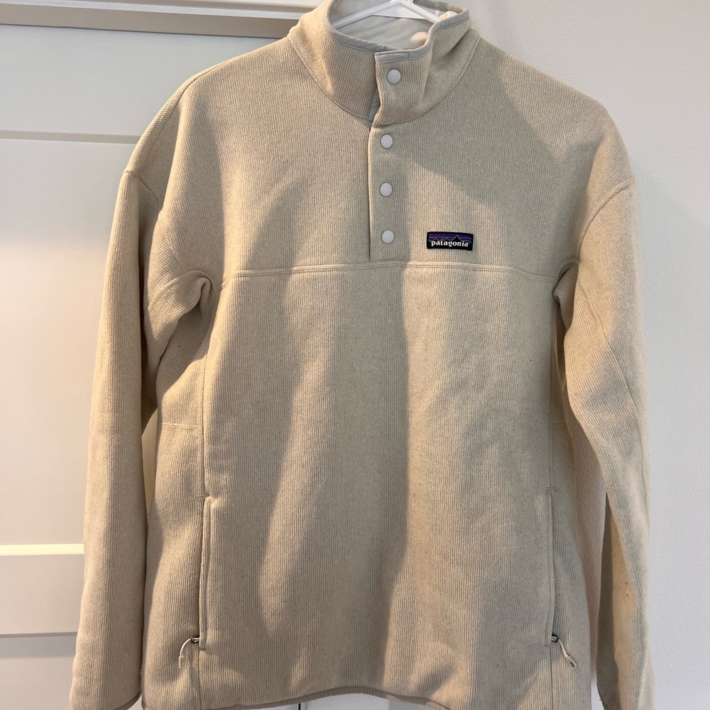 Patagonia Beige Fleece Pullover